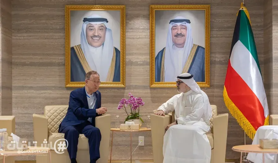 وزير الخارجية يبحث مع الأمين العام السابق للأمم المتحدة آخر التطورات الإقليمية والدولية