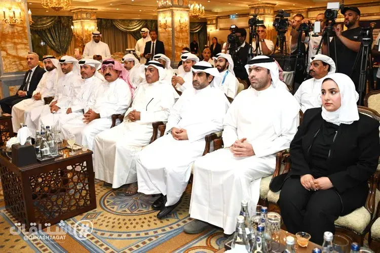 جانب من الحضور خلال المؤتمر الصحافي للإعلان عن الرعاة الرسميين للمنتخب الوطني