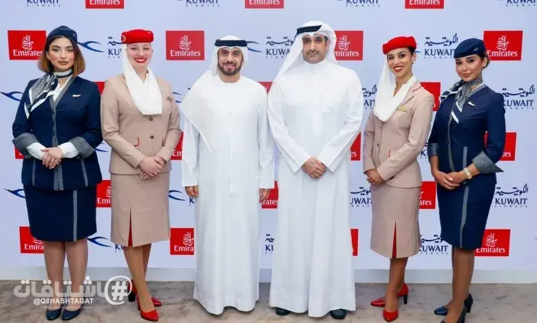 الخطوط الجوية الكويتية و طيران الإمارات توسعان شراكتهما باتفاقية متبادلة للمشاركة بالرمز