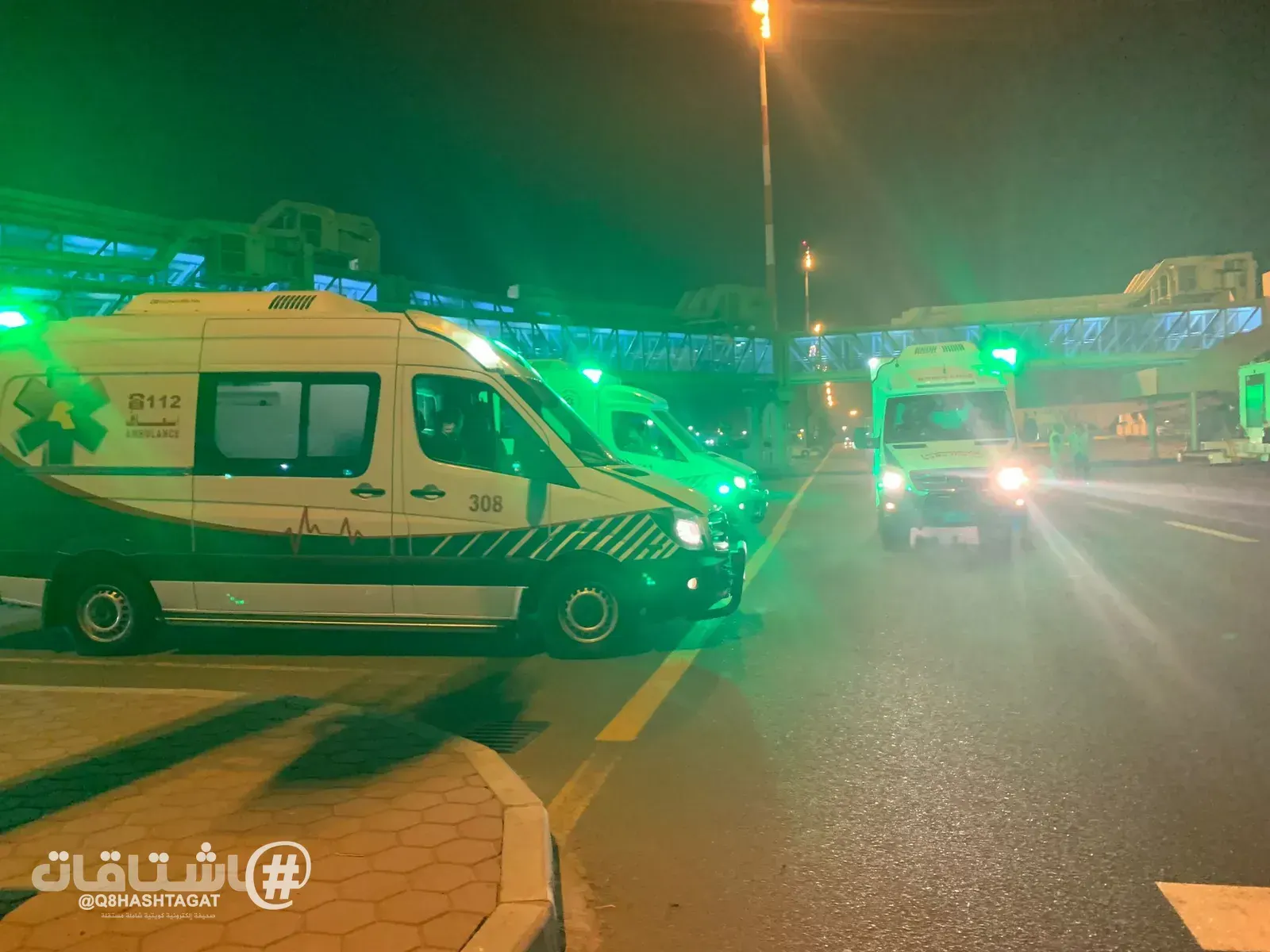 نقل فتاة آسيوية إلى «العناية الفائقة» بمستشفى العدان إثر حادث دهس على «الطريق الساحلي»