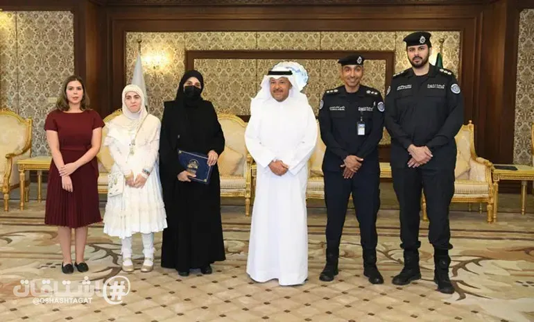 الشيخ عذبي الناصر كرّم عدداً من موظفي مراكز خدمة المواطن محافظة الفروانية