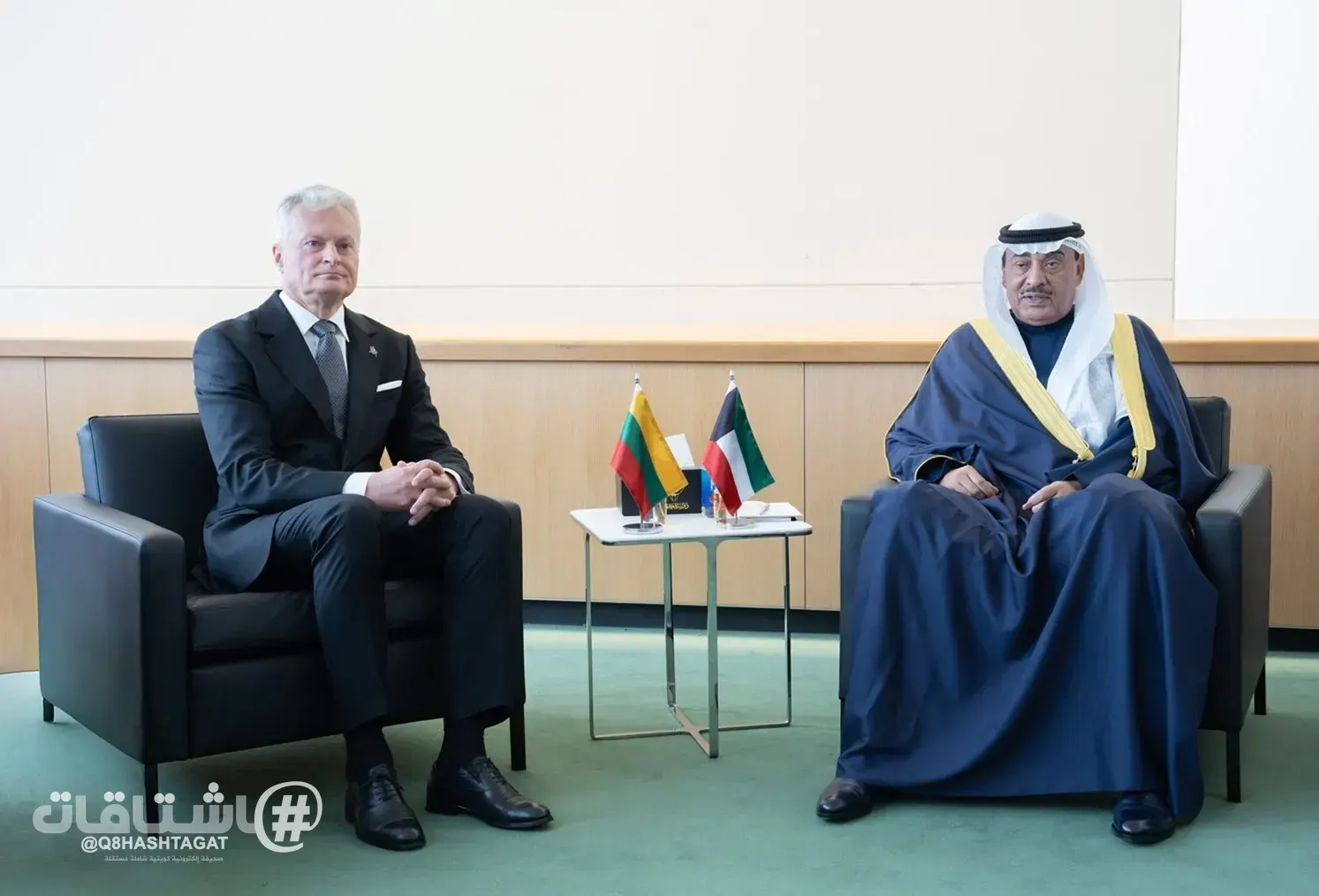 ممثل سمو الأمير يلتقي في نيويورك رئيس جمهورية ليتوانيا