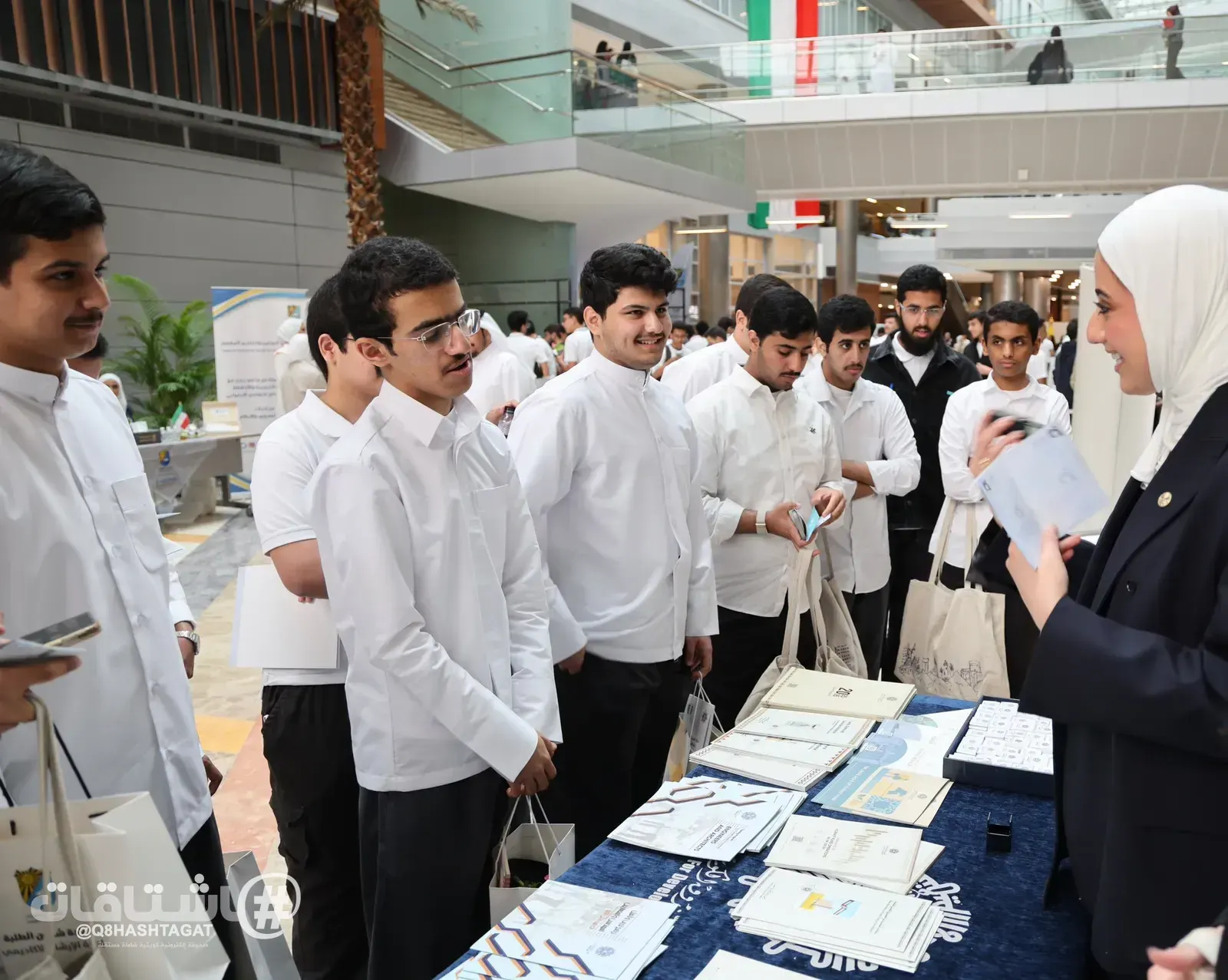 الصندوق الكويتي للتنمية يشارك في معرض القبول الهندسي بجامعة الكويت