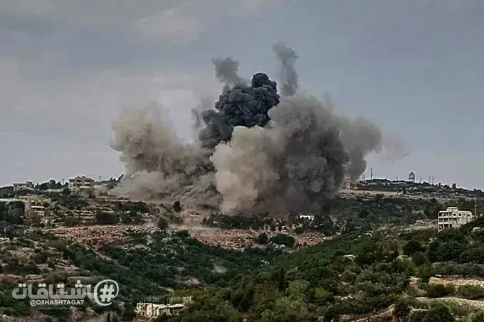 جيش الاحتلال يشن سلسلة غارات واسعة على جنوب لبنان