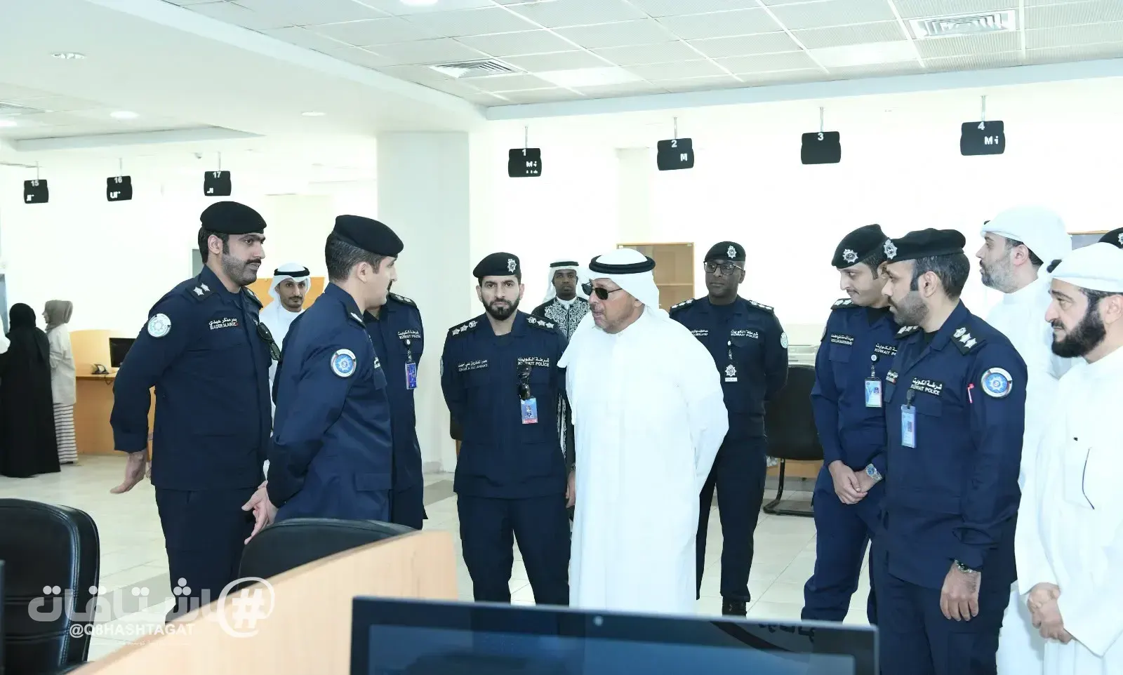 الشيخ عذبي الناصر يتفقد مركز الهوية الوطنية ومركز قيادة الرابية بمحافظة الفروانية