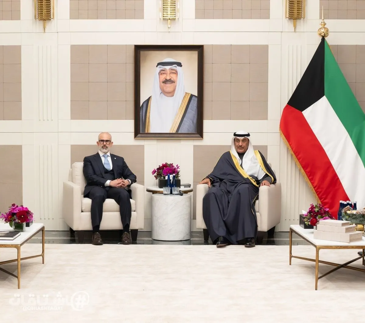 ممثل سمو الأمير سمو ولي العهد يلتقي رؤساء المكاتب الفنية وأعضاء وفد الكويت الدائم لدى الأمم المتحدة