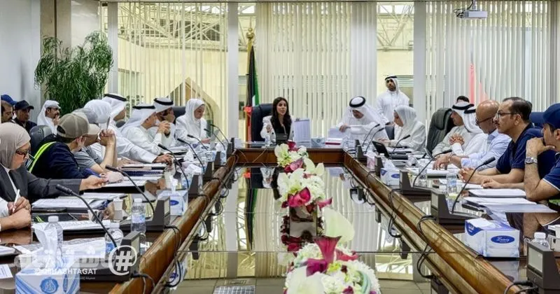 الوزير د.نورة المشعان تجتمع بقياديي الأشغال ومديري المحافظات ومهندسي المشاريع لمتابعة مستجدات الأعمال