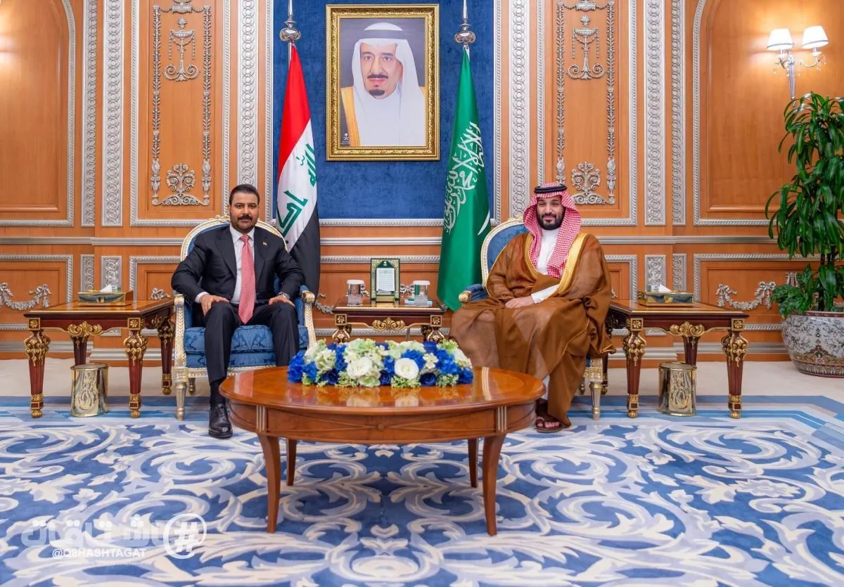 رئيس وزراء العراق علي الزيدي يؤكد لولي العهد السعودي محمد بن سلمان عدم السماح باستخدام الأراضي العراقية منطلقاً لأي اعتداءات