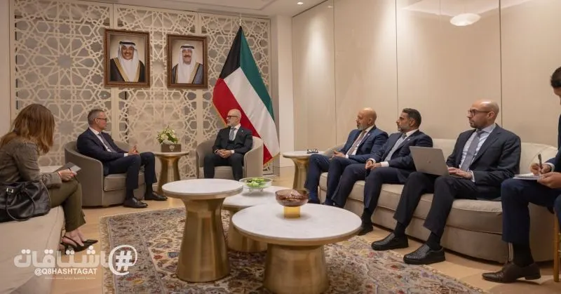 وزير الخارجية الكويتي يبحث مع الممثل السامي لمجلس السلام في غزة جهود المجلس الرامية إلى تحقيق الأمن والاستقرار