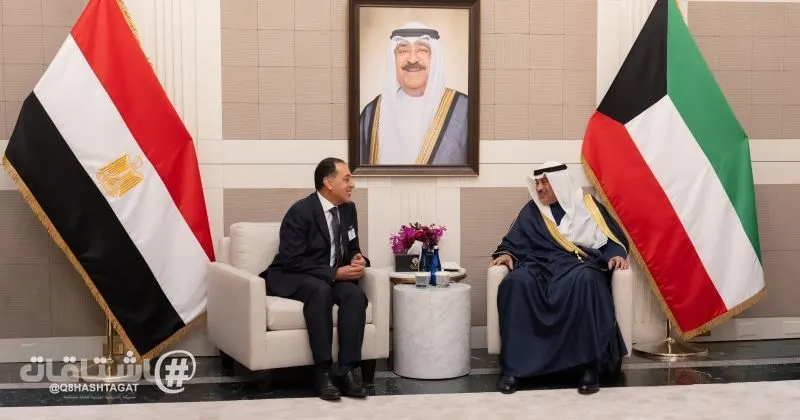 ممثل سمو الأمير يستقبل في نيويورك رئيس الوزراء المصري
