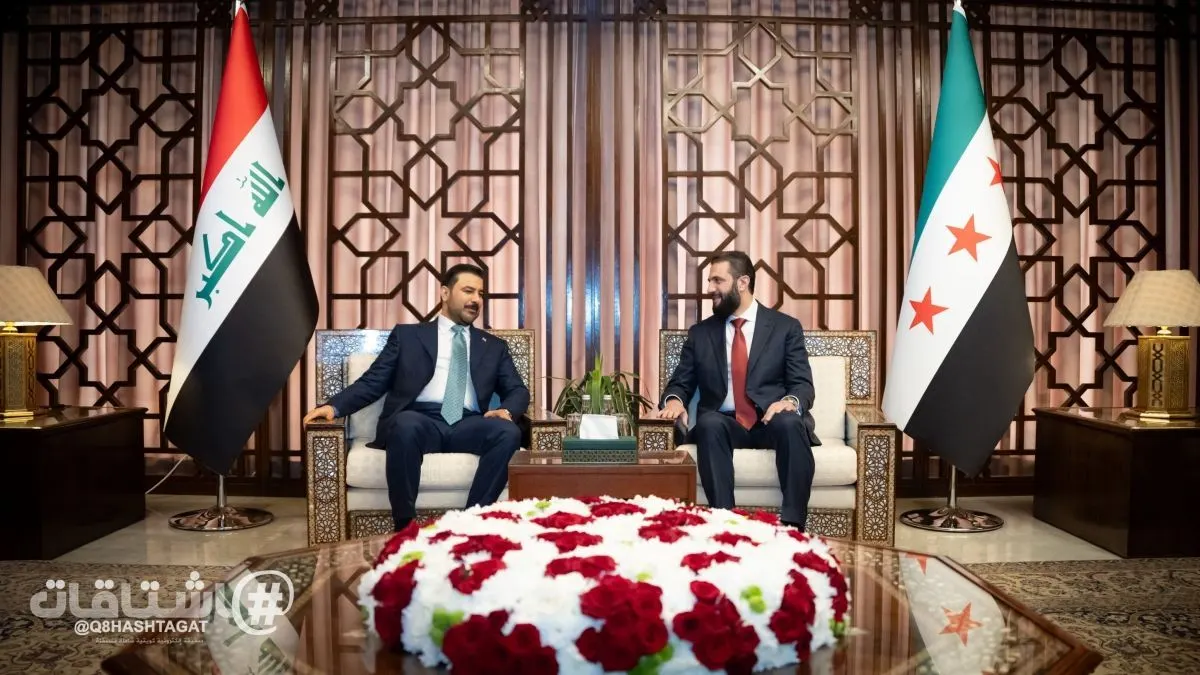  رئيس الحكومة العراقية يبحث مع "أحمد الشرع" تطوير التعاون الأمني والاقتصادي والتجاري