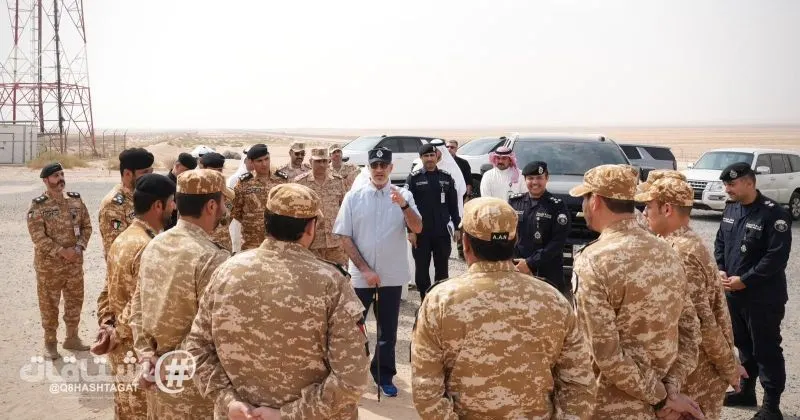وزير الداخلية الشيخ فهد اليوسف يتفقد منفذي السالمي والعبدلي و19 مركزاً حدودياً شمالياً