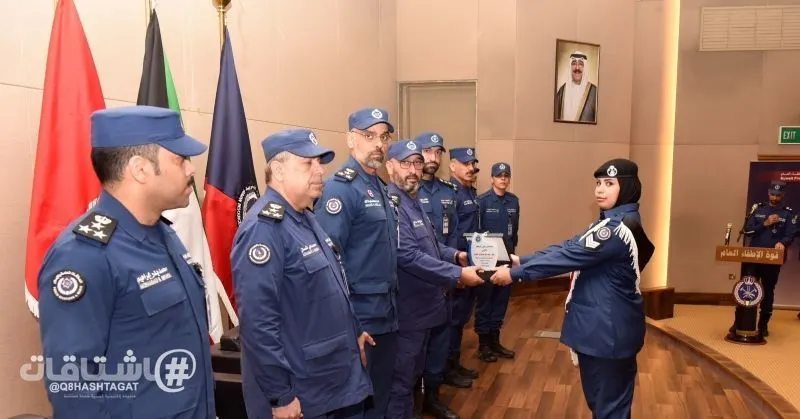 الإطفاء تحتفل بتخريج 123 ضابط صف برتبة رقيب