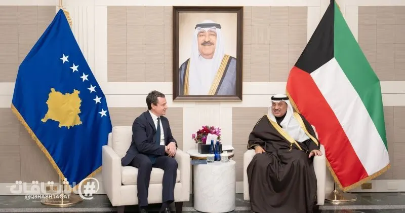 ممثل سمو الأمير سمو ولي العهد يستقبل رئيس وزراء جمهورية كوسوفو