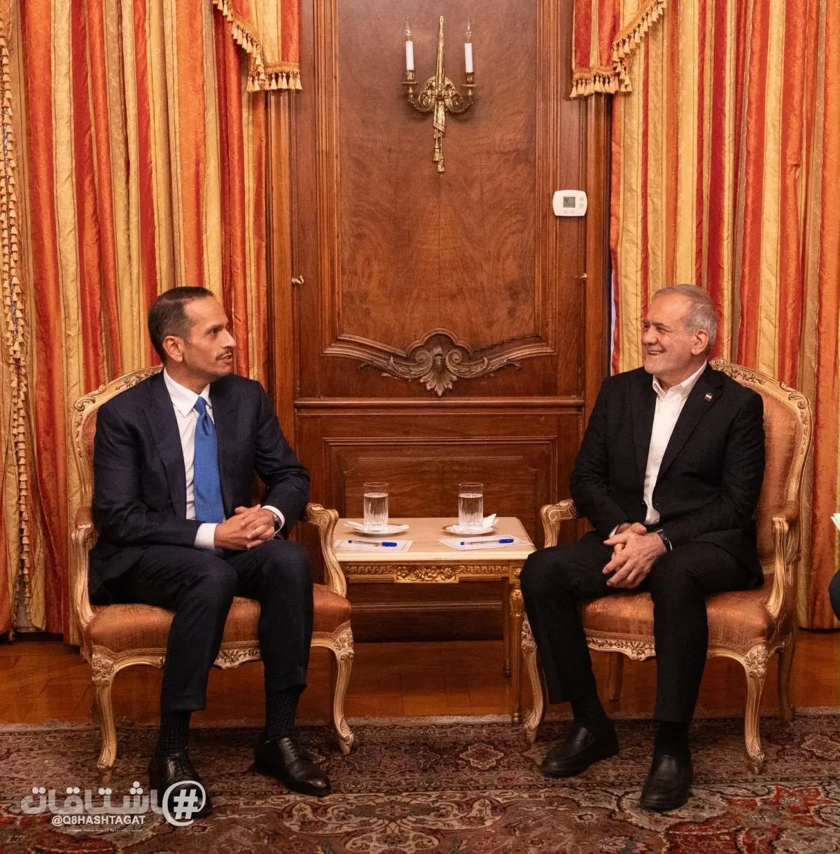 الخارجية القطرية: رئيس مجلس الوزراء يبحث في نيويورك مع الرئيس الإيراني تطورات المنطقة وجهود خفض التصعيد