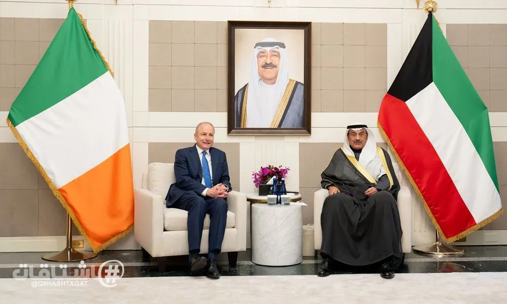 ممثل سمو أمير البلاد سمو ولي العهد يستقبل في نيويورك رئيس وزراء أيرلندا