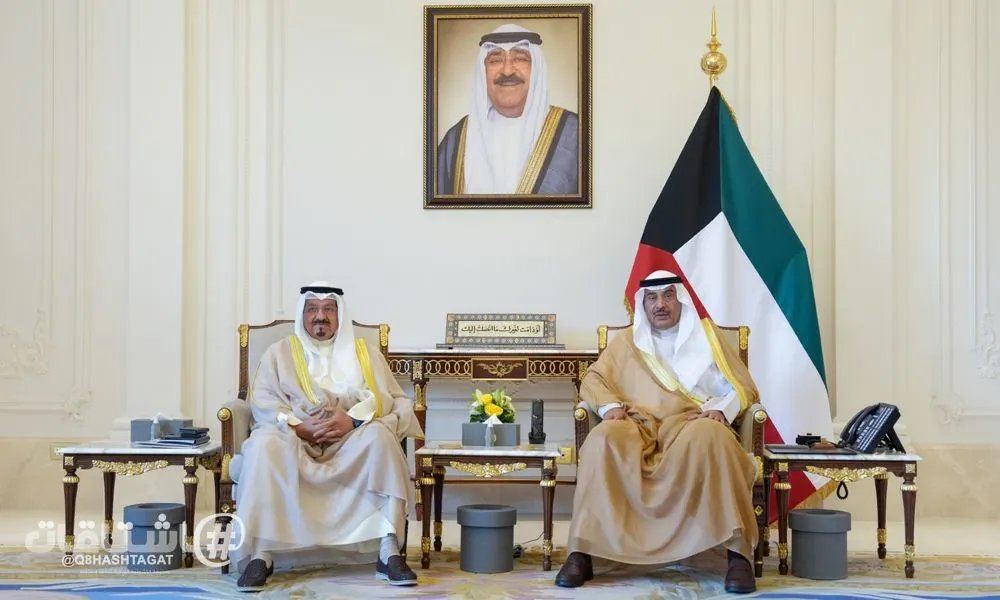 سمو ولي العهد يستقبل سمو رئيس مجلس الوزراء والنائب الأول ووزيري الدفاع والخارجية