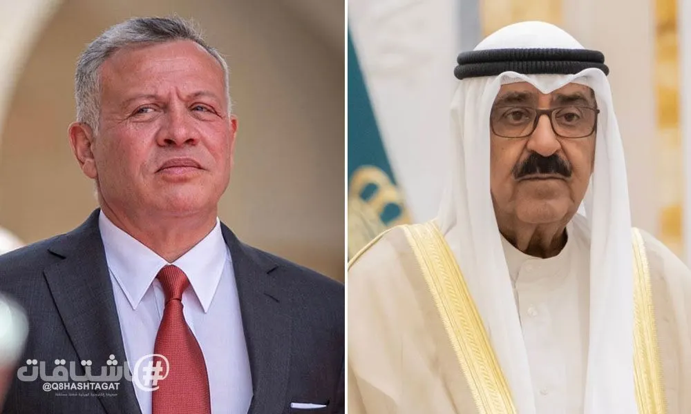 سمو أمير البلاد يعزي ملك الأردن بضحايا الهجوم الذي استهدف كنيسة في محافظة الكرك