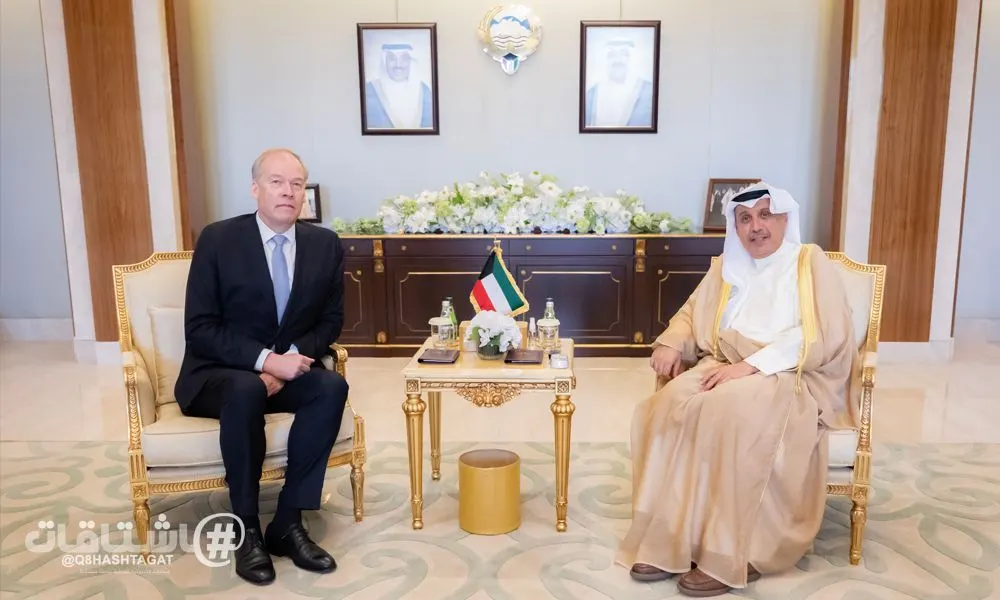 وزير شؤون الديوان الأميري يستقبل وكيل وزارة الدولة لشؤون التجارة الدولية الفنلندي