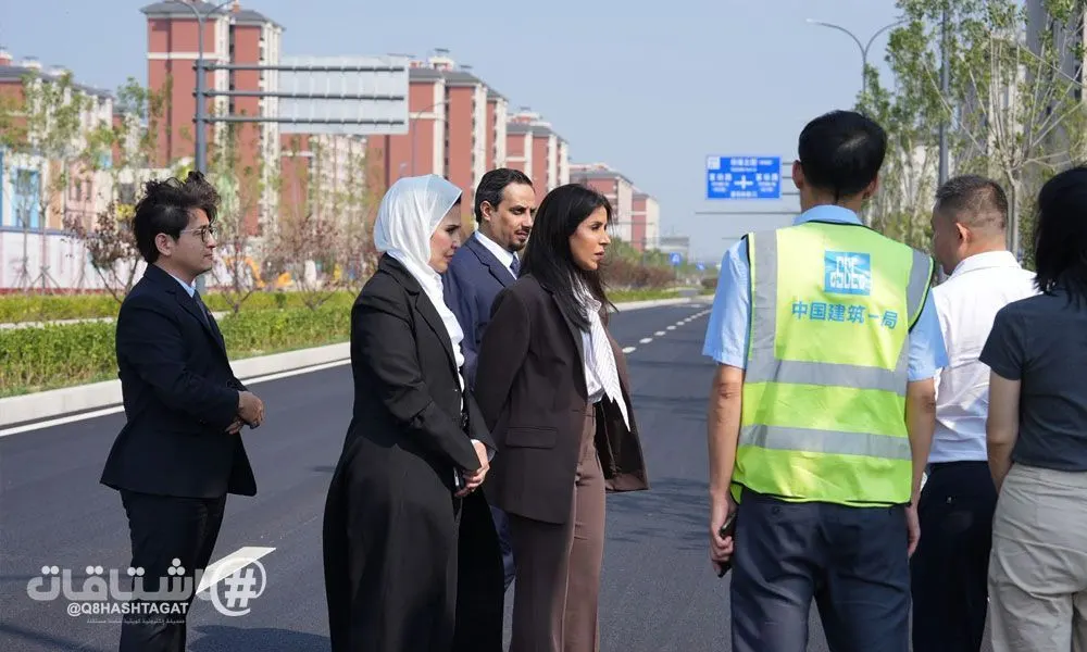 وزيرة الأشغال د.نورة المشعان تزور مشروع مدينة عمالية صينية للاطلاع على مرافقها ونموذج تنفيذها