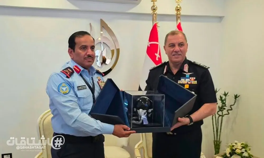 آمر القوة الجوية الكويتية يشارك في معرض العلمين للطيران والفضاء الدولي 2026