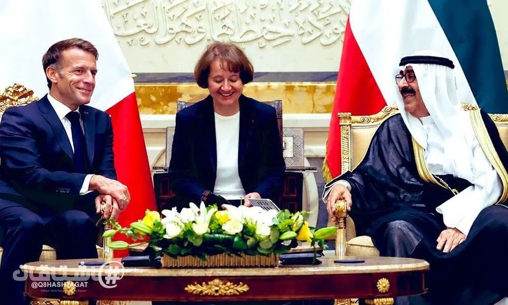سمو أمير البلاد والرئيس الفرنسي يحضران التوقيع على اتفاقيات بين دولة الكويت والجمهورية الفرنسية